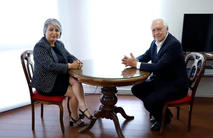 Ministra Jara recibió en audiencia a presidente de la Asociación de Mutuales A.G, Jorge Burgos